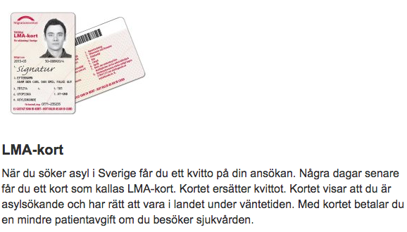 LMA-kortet räckte inte som ID-handling, enligt IKEA.